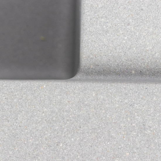 Кухонная мойка Valeso 6550 CRIPTA матовая серый металлик