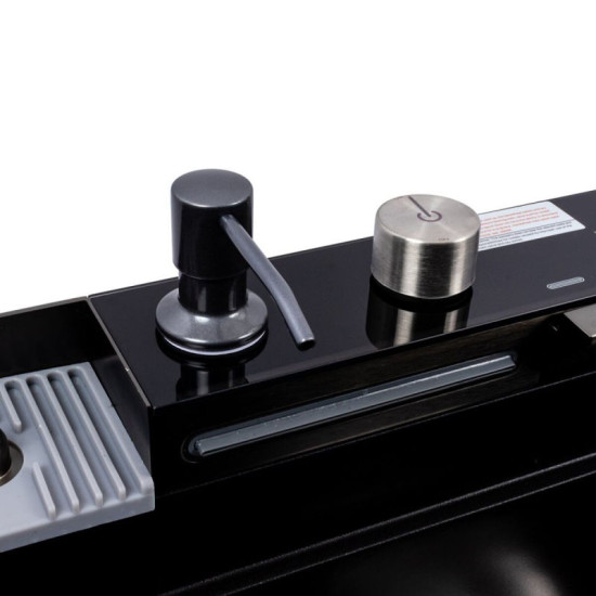 Кухонна мийка Valeso 6846 Irena матова чорна