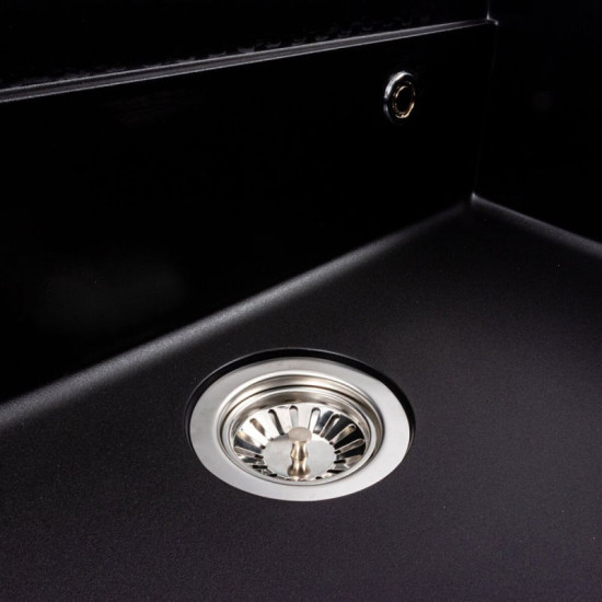 Кухонна мийка Valeso 6846 Irena матова чорна