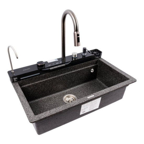 Кухонная мойка Valeso 7546 EVANORA матовая графит