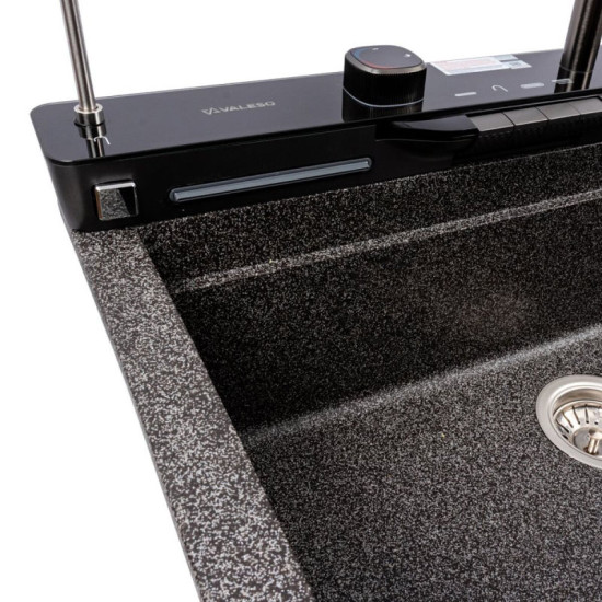 Кухонная мойка Valeso 7546 EVANORA матовая графит