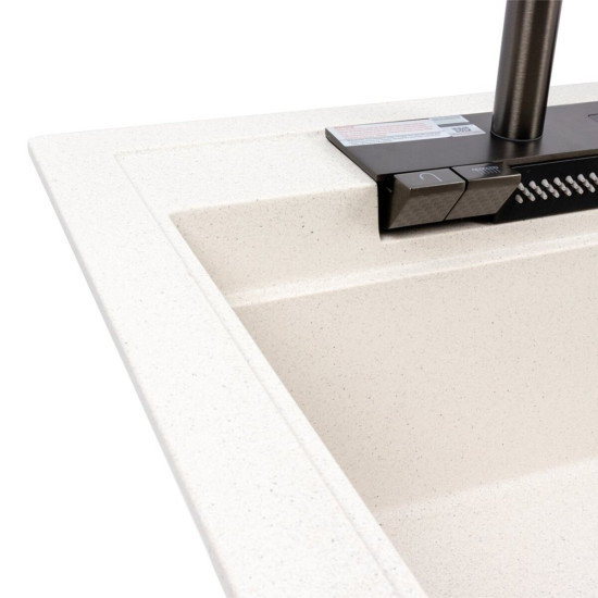 Кухонна мийка Valeso 7950 Atrum матова біла в крапку