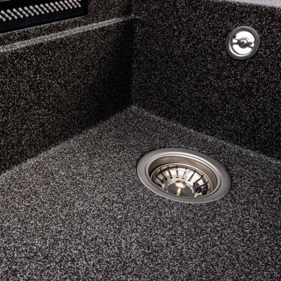 Кухонна мийка Valeso 7950 Atrum матова графіт