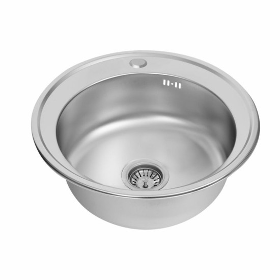 Кухонна мийка Valeso Сатин 510 0,6/170 мм