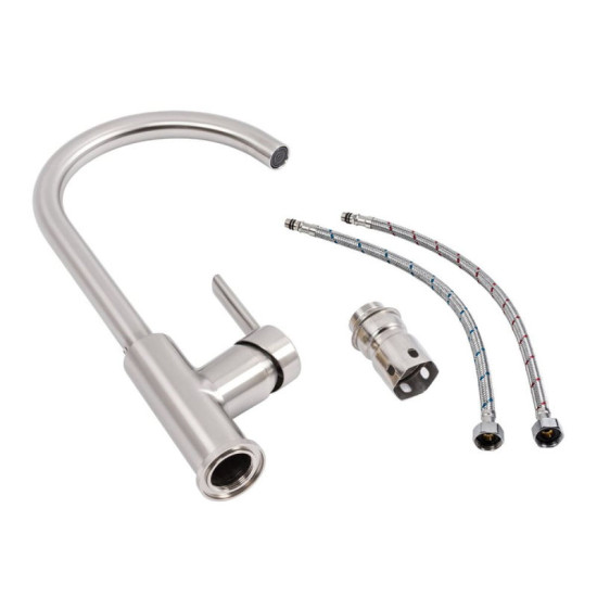 Кухонный смеситель Valeso NES-VD7 нержавейка