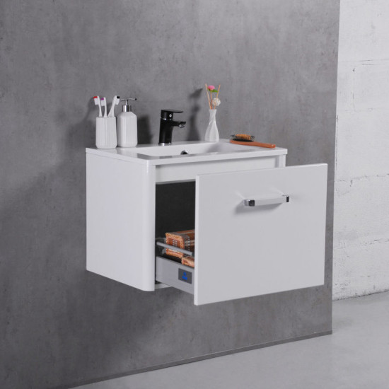 Тумба с раковиной Fancy Marble (Буль-Буль) Fiji 60 Beatrice