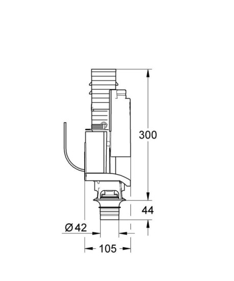 Смывной клапан Grohe для GD2 (38736000)