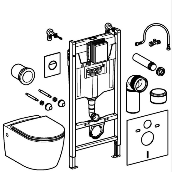 Инсталляция с унитазом Grohe Solido Compact (103843SH00)