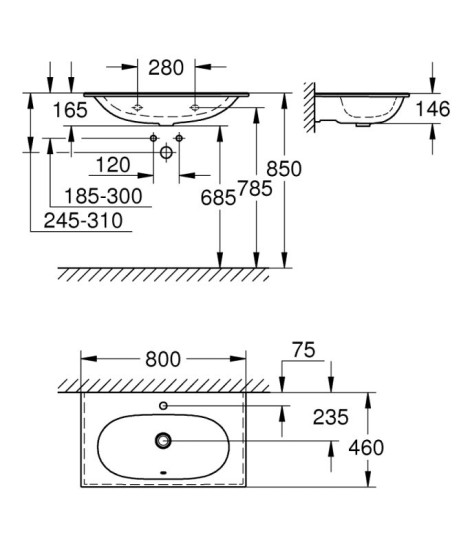 Раковина Grohe Essence 3956700H