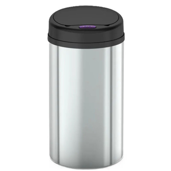 Відро для сміття Mixxus Premium Ellipse-TC0109 Chrome-Black 9л (хром-чорне) MI7083