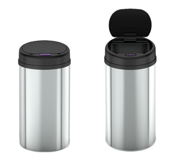 Відро для сміття Mixxus Premium Ellipse-TC0109 Chrome-Black 9л (хром-чорне) MI7083