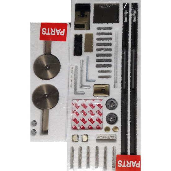 Душові двері Koer SR SD01-120x200-TR-02 прозоре скло Easy Clean 8мм, нікель (KR5379)