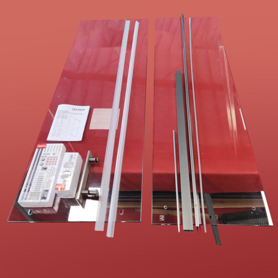 Душевая дверь Koer SR SD01-120x200-TR-07 прозрачное стекло Easy Clean 8мм, графит (KR5378)