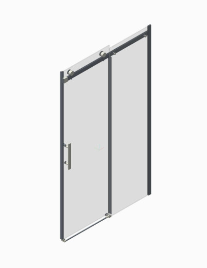 Душові двері Koer SR SD01-120x200-TR-12 прозоре скло Easy Clean 8мм, матове золото (KR5377)