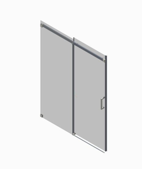 Душові двері Koer SR SD02-120x200-TR-01 прозоре скло Easy Clean 8мм, хром (KR5384)