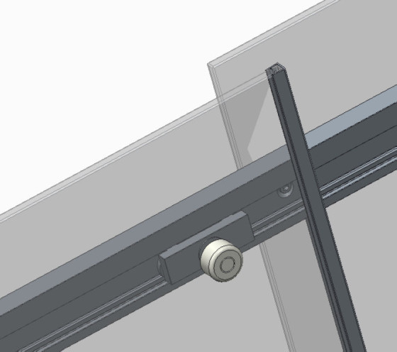 Душові двері Koer SR SD02-140x200-TR-01 прозоре скло Easy Clean 8мм, хром (KR5383)