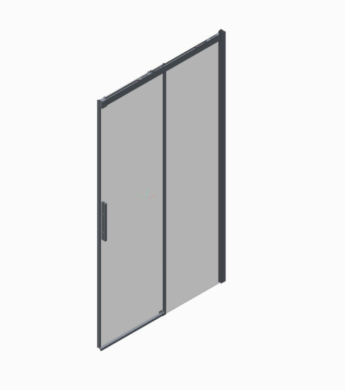 Душові двері Koer SR SD05-120x200-TR-01 прозоре скло Easy Clean 6мм, хром (KR5405)