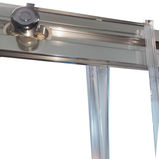 Душові двері Koer SR SD05-120x200-TR-01 прозоре скло Easy Clean 6мм, хром (KR5405)