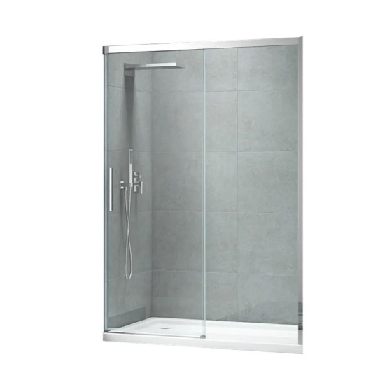 Душові двері Koer SR SD05-140x200-TR-01 прозоре скло Easy Clean 6мм, хром (KR5406)