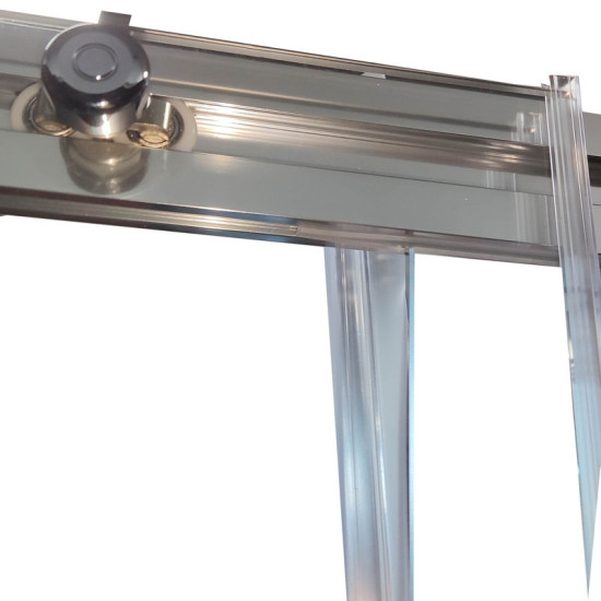 Душові двері Koer SR SD05-140x200-TR-01 прозоре скло Easy Clean 6мм, хром (KR5406)