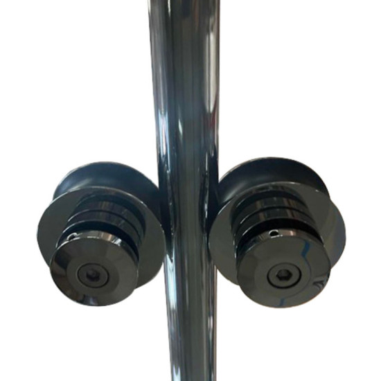 Душові двері Koer SR SD06-120x220-TR-01 прозоре скло Easy Clean 8мм, хром (KR5367)