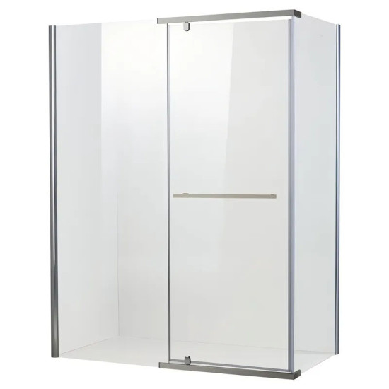 Душова кабіна Koer SR SC01-120x80x200-TR-01 прозоре скло Easy Clean 8мм, хром (KR5353)