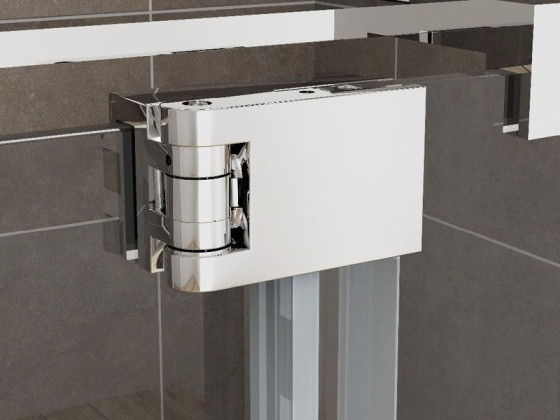 Душова кабіна Koer SR SC02-100x80x200-TR-01 прозоре скло Easy Clean 8мм, хром (KR5355)