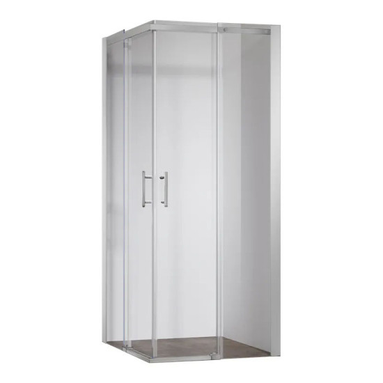 Душова кабіна Koer SR SC03-100x100x200-TR-01 прозоре скло Easy Clean 6мм, хром (KR5357)
