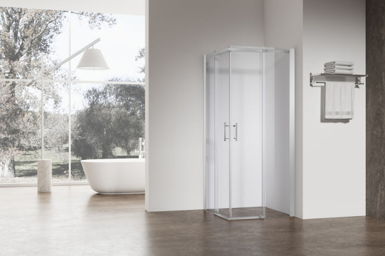 Душова кабіна Koer SR SC03-100x100x200-TR-01 прозоре скло Easy Clean 6мм, хром (KR5357)