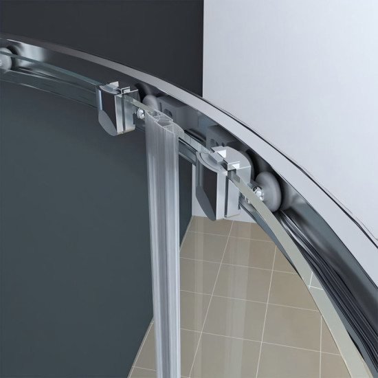 Душова кабіна Koer SR SC04-90x90x195-TR-01 прозоре скло Easy Clean 5мм, хром (KR5360)