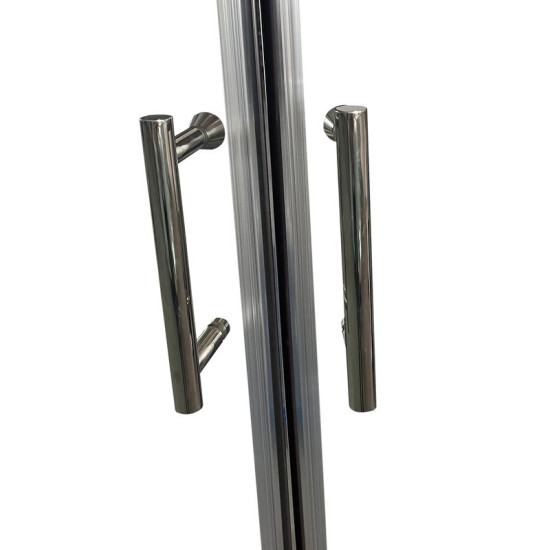 Душова кабіна Koer SR SC04-90x90x195-TR-01 прозоре скло Easy Clean 5мм, хром (KR5360)