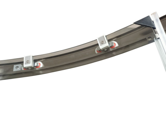Душова кабіна Koer SR SC04-90x90x195-TR-07 прозоре скло Easy Clean 5мм, графіт (KR5362)