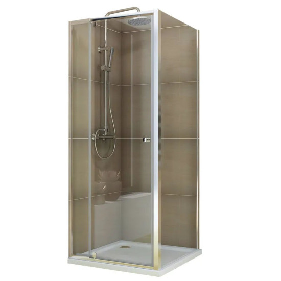 Душова кабіна Koer SR SC05-90x90x195-TR-01 прозоре скло Easy Clean 6мм, хром (KR5363)