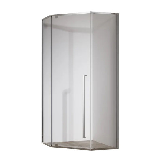 Душова кабіна Koer SR SC06-100x100x200-TR-01 прозоре скло Easy Clean 8мм, хром (KR5365)