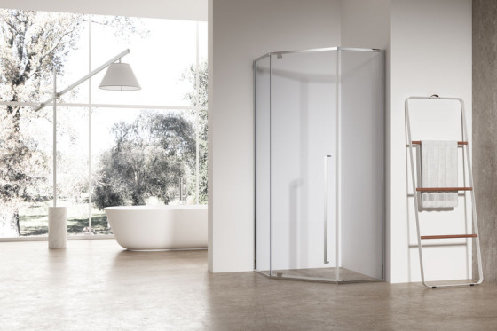 Душова кабіна Koer SR SC06-90x90x200-TR-01 прозоре скло Easy Clean 8мм, хром (KR5364)