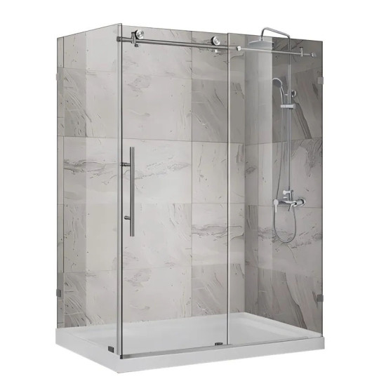 Душова кабіна Koer SR SC07-120x90x200-TR-01 прозоре скло Easy Clean 8мм, хром (KR5370)