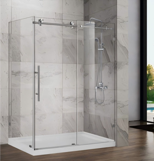 Душова кабіна Koer SR SC07-120x90x200-TR-01 прозоре скло Easy Clean 8мм, хром (KR5370)
