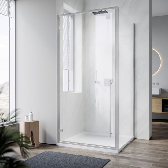 Душевая кабина Koer SR SC08-90x90x200-TR-01 прозрачное стекло Easy Clean 6мм, хром (KR5371)