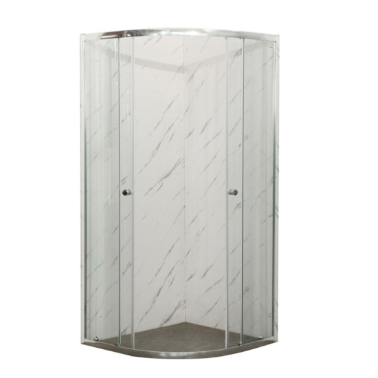 Душова кабіна Mixxus Premium Diverse SC01-90x90x195-TR Chrome 5мм MI6859