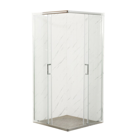 Душова кабіна Mixxus Premium Diverse SC02-90x90x195-TR Chrome 5мм MI6861