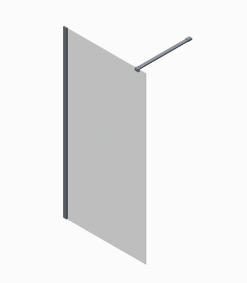 Душевая перегородка Koer SR SP01-100x200-TR-01 Walk-In прозрачное стекло Easy Clean 8мм, хром (KR5393)