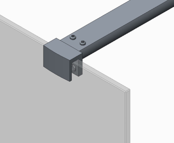 Душевая перегородка Koer SR SP01-90x200-TR-01 Walk-In прозрачное стекло Easy Clean 8мм, хром (KR5392)