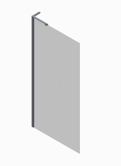 Душевая перегородка Koer SR SP02-100x200-TR-12 Walk-In проз.стекло Easy Clean 8мм, матовое золото (KR5396)