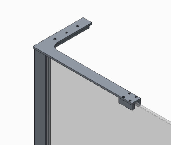 Душевая перегородка Koer SR SP02-100x200-TR-12 Walk-In проз.стекло Easy Clean 8мм, матовое золото (KR5396)