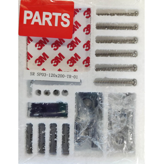 Душевая перегородка Koer SR SP03-120x200-TR-01 Walk-In прозрачное стекло Easy Clean 8мм, хром (KR5398)