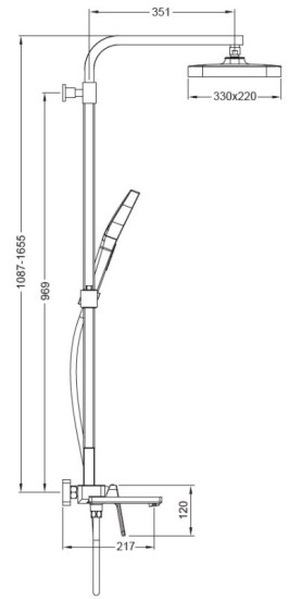 Душова система Koer KB-56031-07 (KR5440)