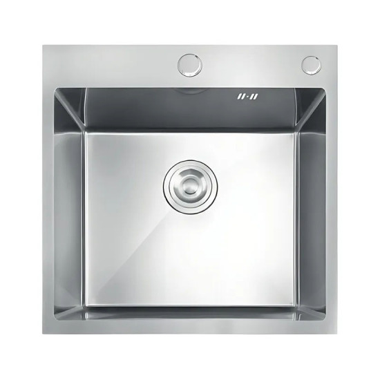 Кухонная мойка Mixxus MH5050 Decor Nano-Silver (3.0/0.8) нержавейка (MI7040)