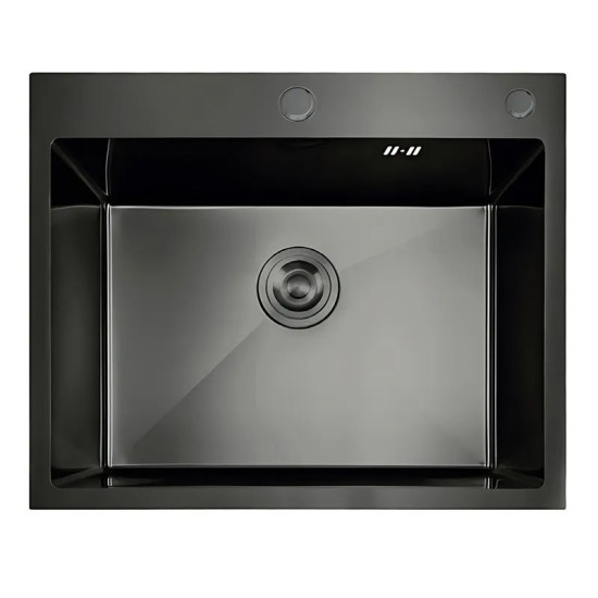 Кухонная мойка Mixxus MH5843 Decor Nano-Black (3.0/0.8) графит (MI7042)