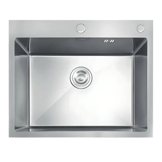 Кухонная мойка Mixxus MH5843 Decor Nano-Silver (3.0/0.8) нержавейка (MI7041)