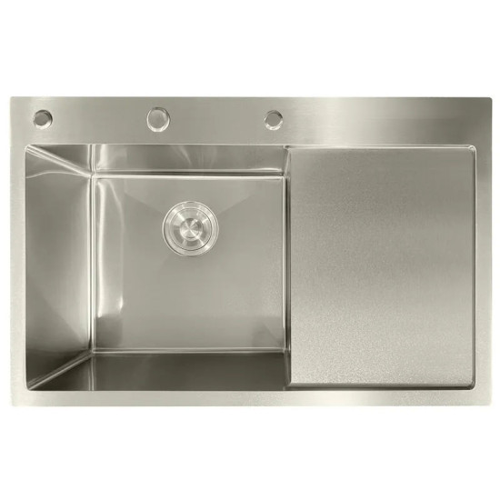 Кухонная мойка Mixxus MH7849L Nano-Silver (3.0/0.8) нержавейка (MI7048)
